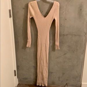 Tan ribbed  dress